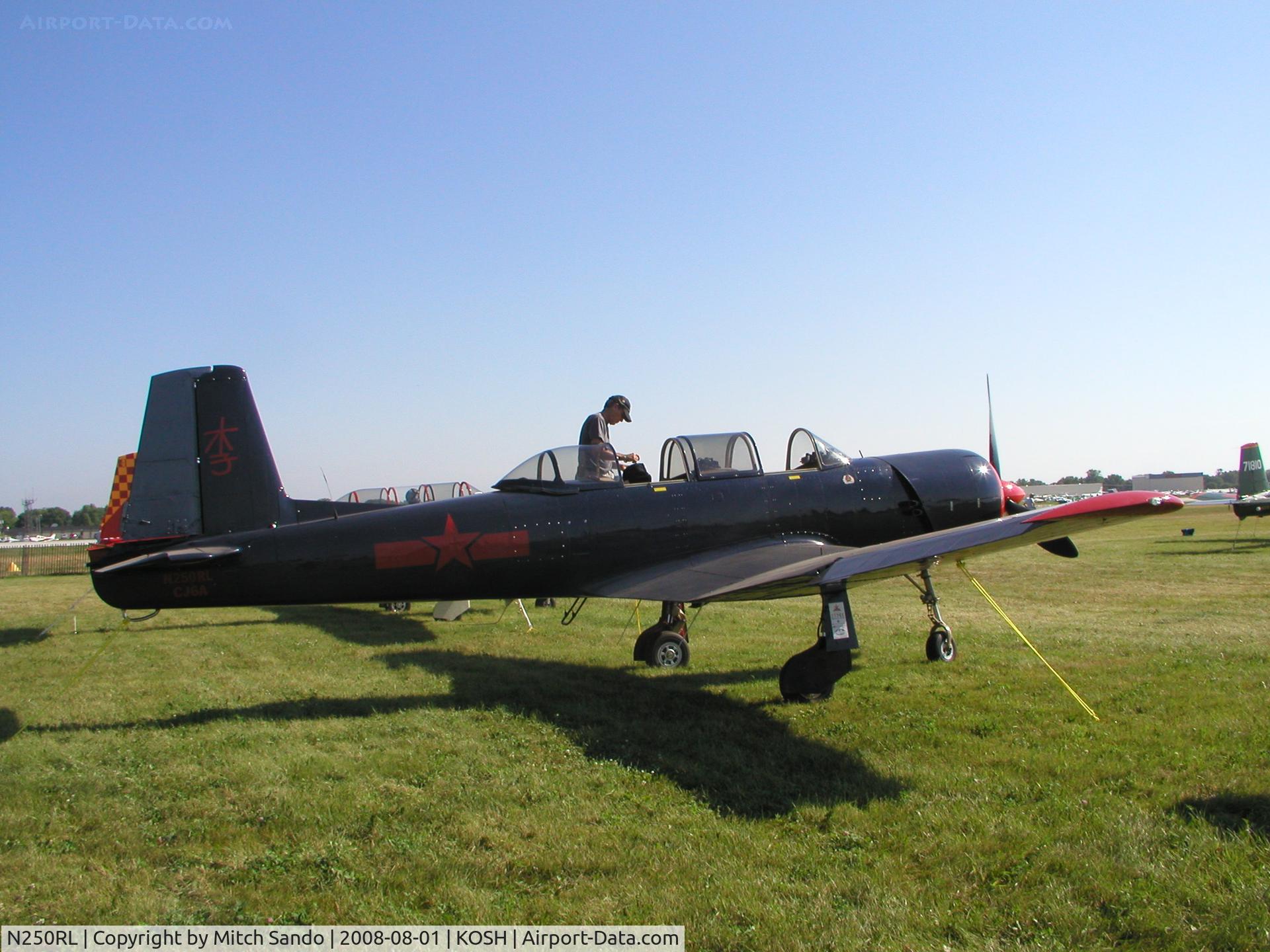 N250RL, 1968 Nanchang CJ-6A C/N 2432066, EAA AirVenture 2008.