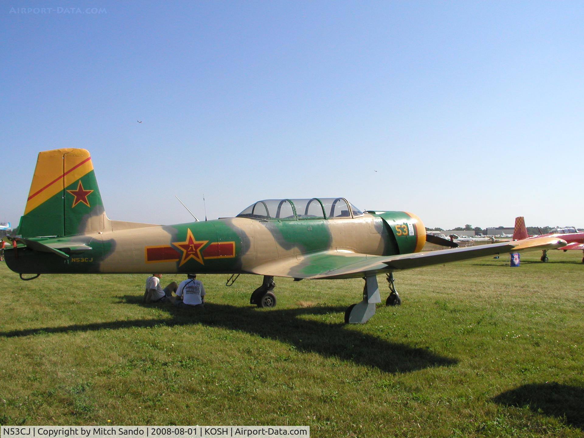 N53CJ, 1972 Nanchang CJ-6A C/N 2432062, EAA AirVenture 2008.