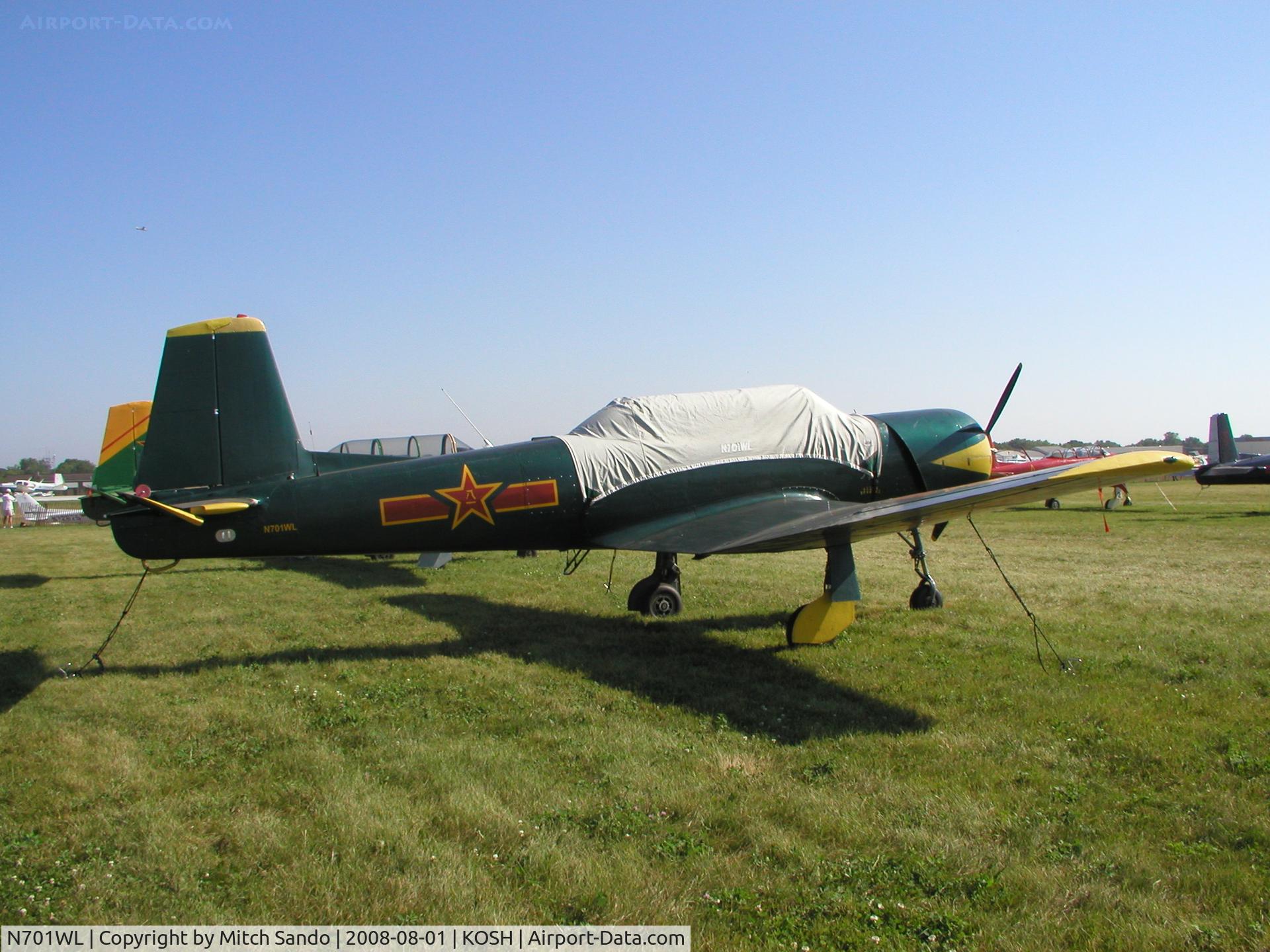 N701WL, 1975 Nanchang CJ-6 C/N 3051215, EAA AirVenture 2008.