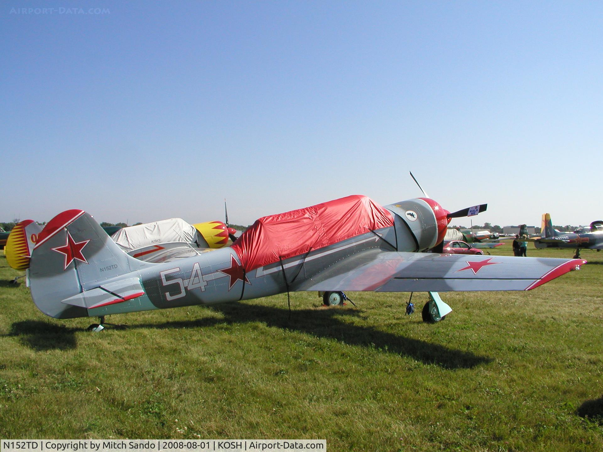 N152TD, 1984 Yakovlev (Aerostar) Yak-52TD C/N 844103, EAA AirVenture 2008.