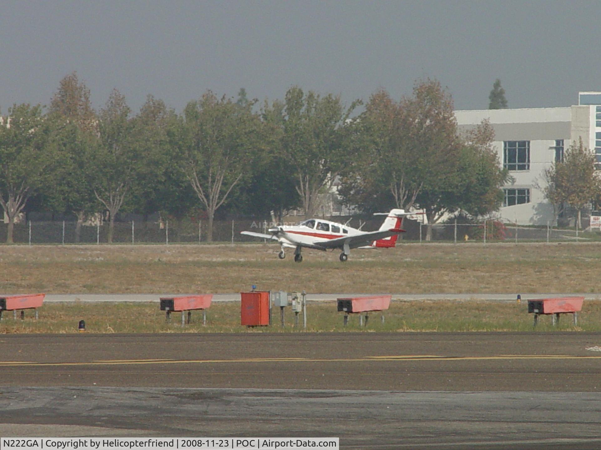 N222GA, 1979 Piper PA-28RT-201T Arrow IV C/N 28R-7931127, Touching down