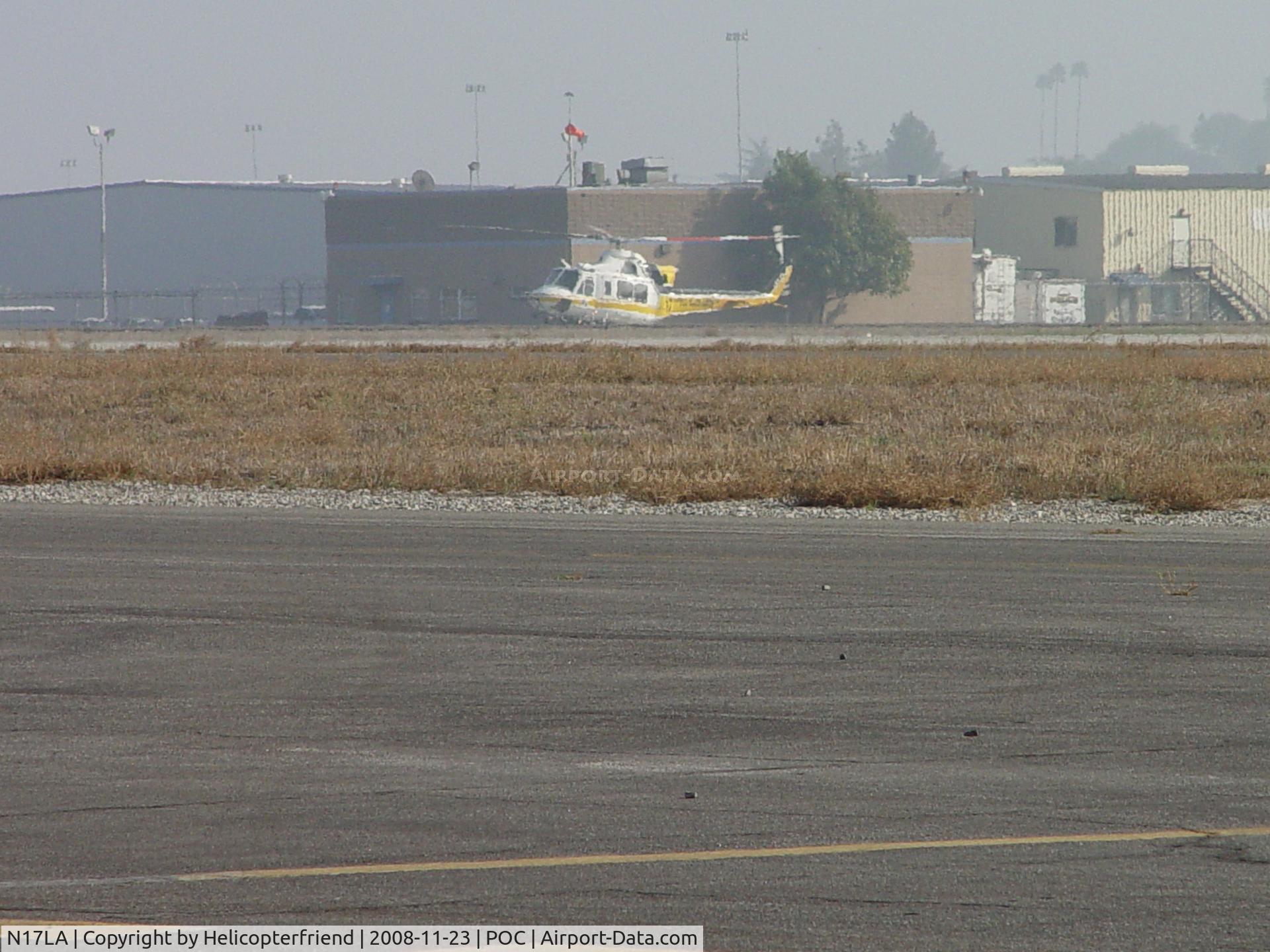 N17LA, 1992 Bell 412 C/N 36044, Settling down on pad at EHA