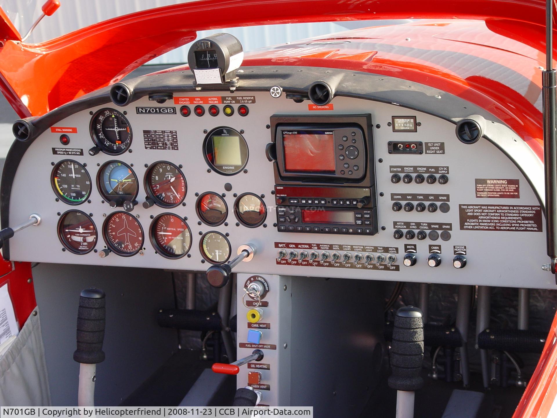 N701GB, 2007 Aero AT-4 LSA C/N AT4-001, What the instruments look like