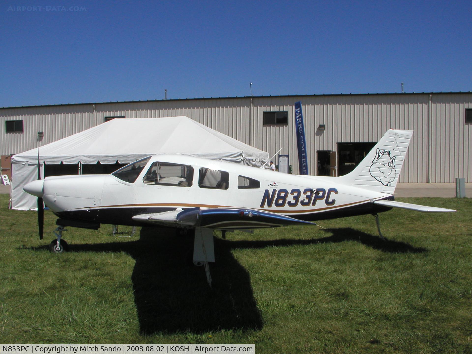 N833PC, 2006 Piper PA-28R-201 Cherokee Arrow III C/N 2844128, EAA AirVenture 2008.