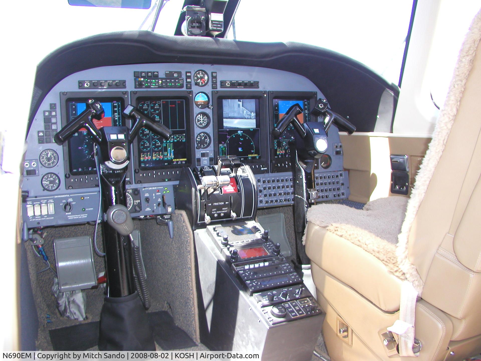 N690EM, 1973 Rockwell 690A Turbo Commander Turbo Commander C/N 11125, EAA AirVenture 2008.