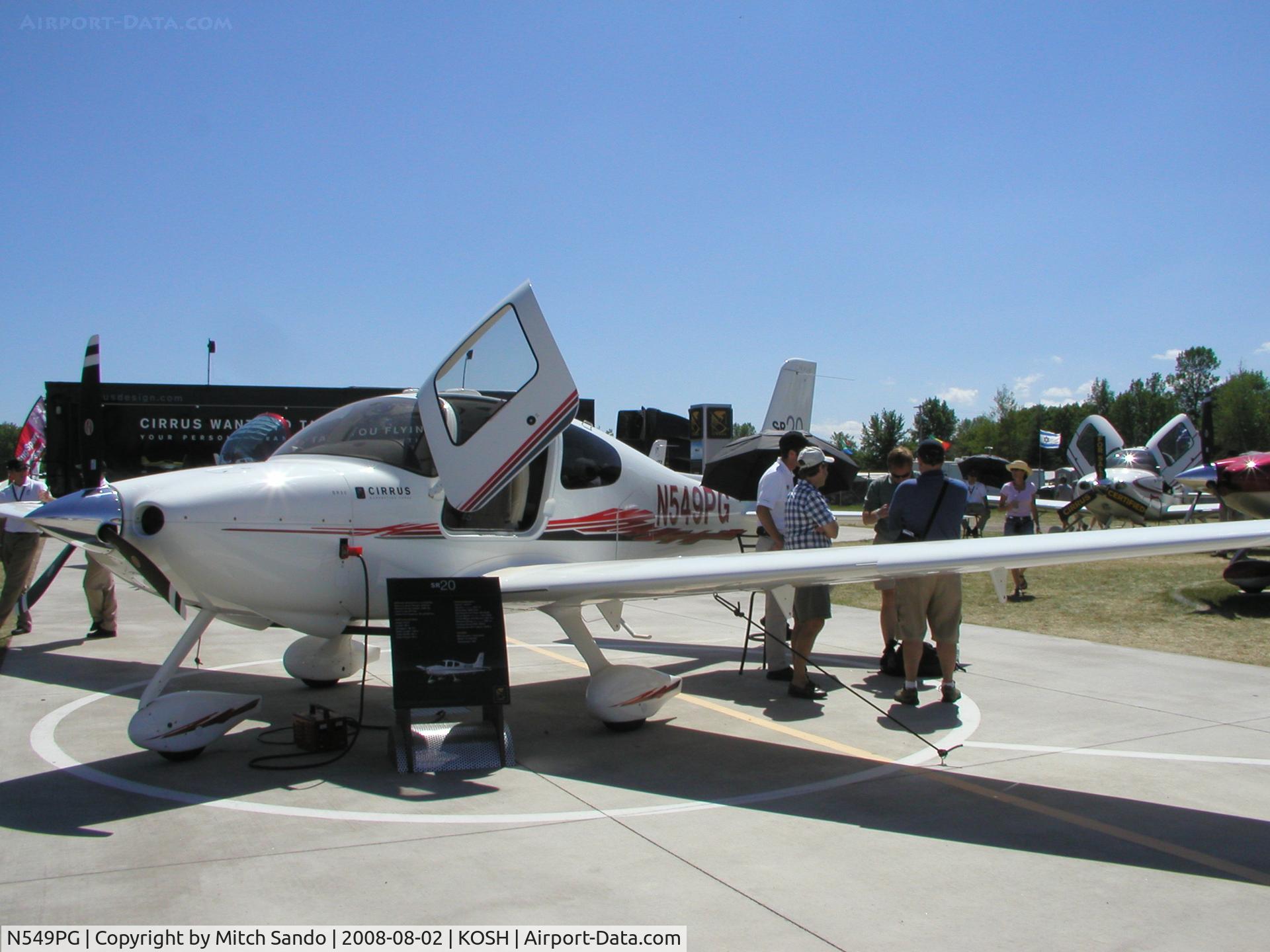 N549PG, 2008 Cirrus SR20 G3 C/N 2006, EAA AirVenture 2008.