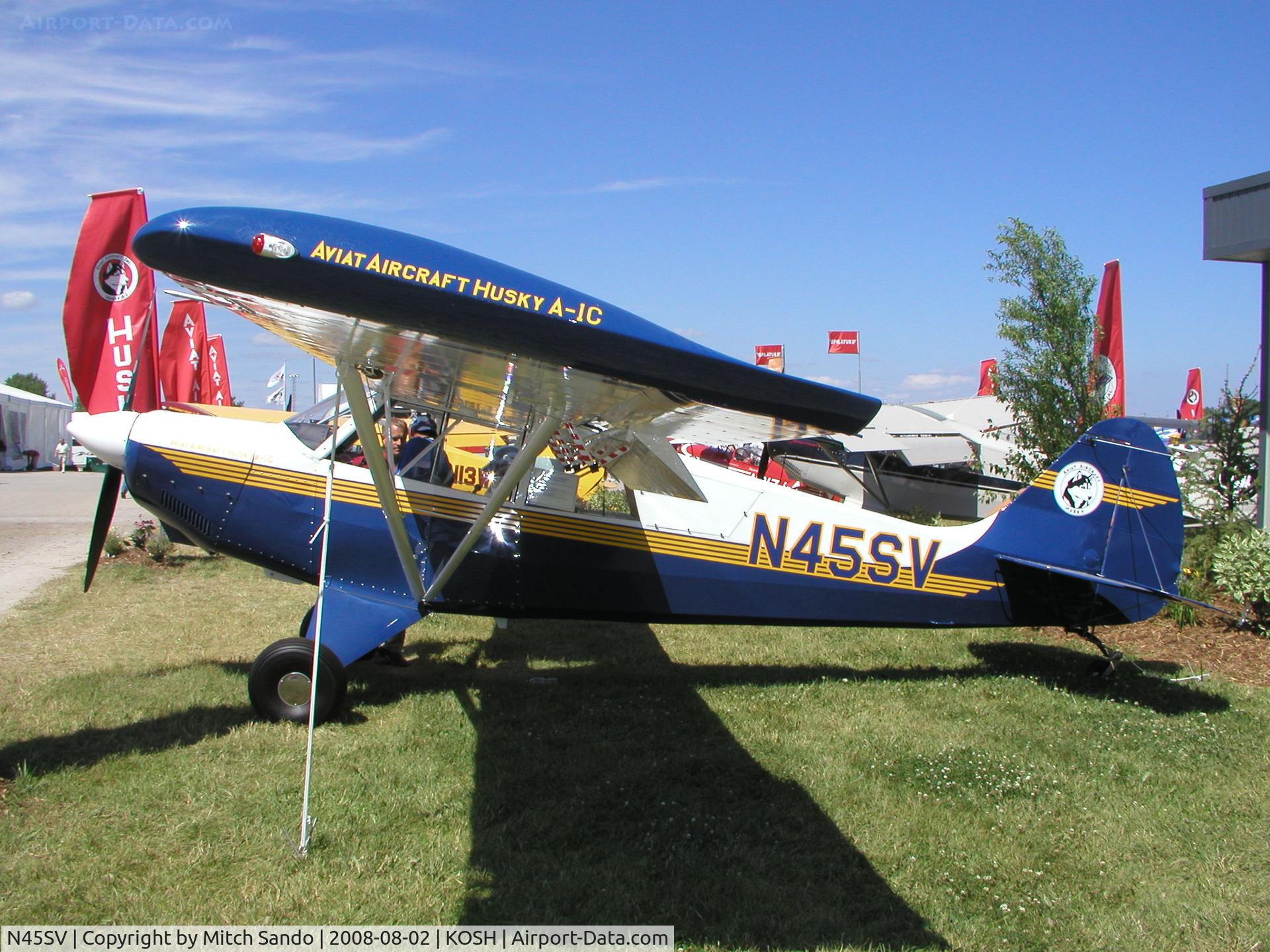 N45SV, Aviat A-1C Husky C/N 3031, EAA AirVenture 2008.