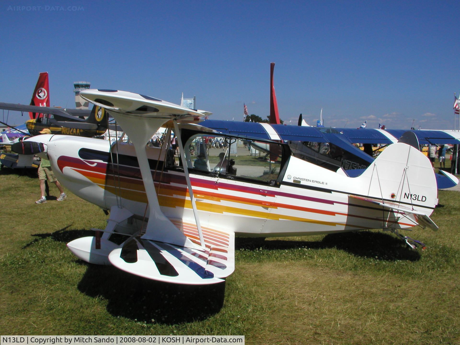 N13LD, 1990 Christen Eagle II C/N O'CONNELL-0001, EAA AirVenture 2008.