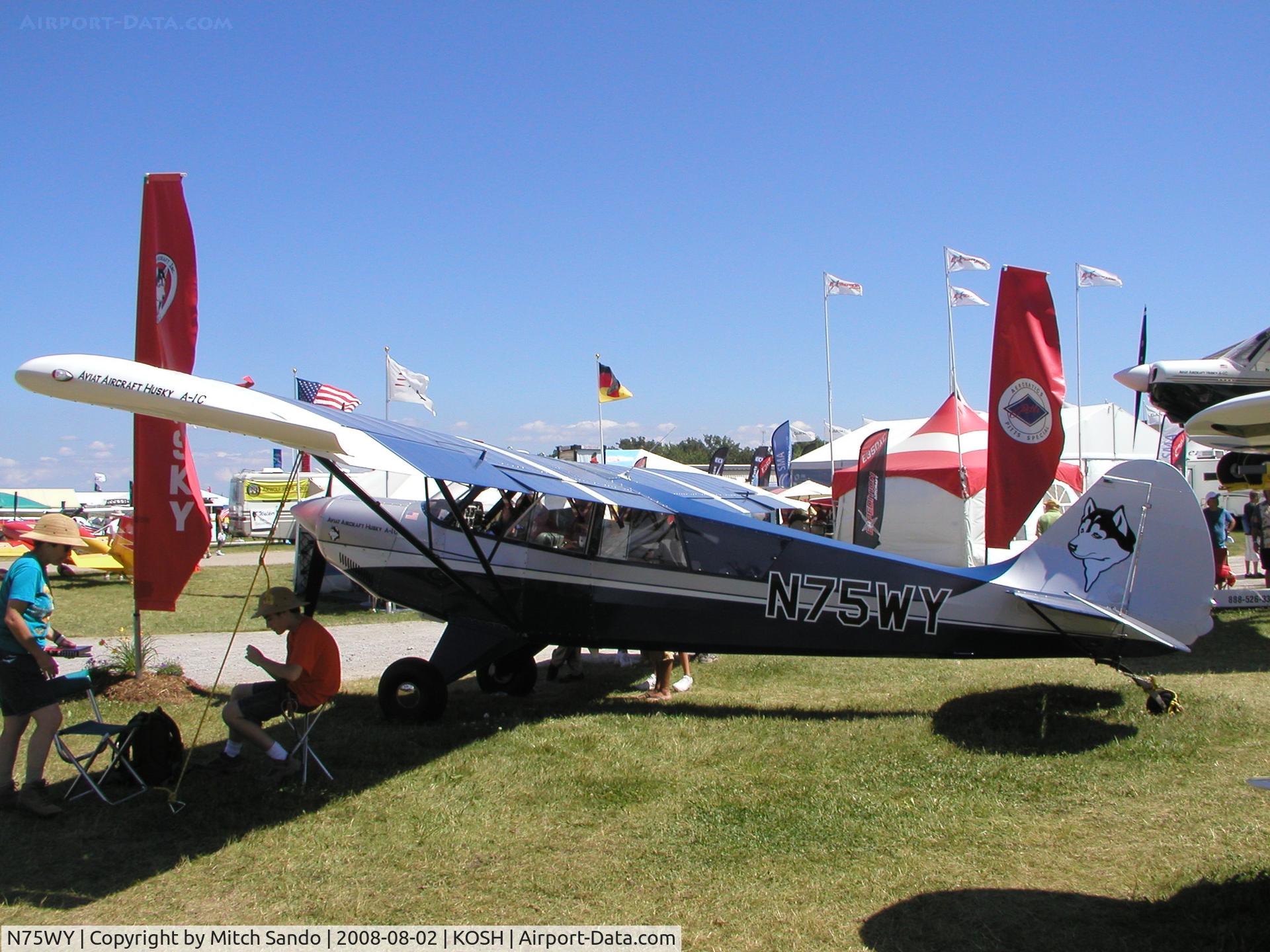 N75WY, 2008 Aviat A-1C Husky C/N 3013, EAA AirVenture 2008.