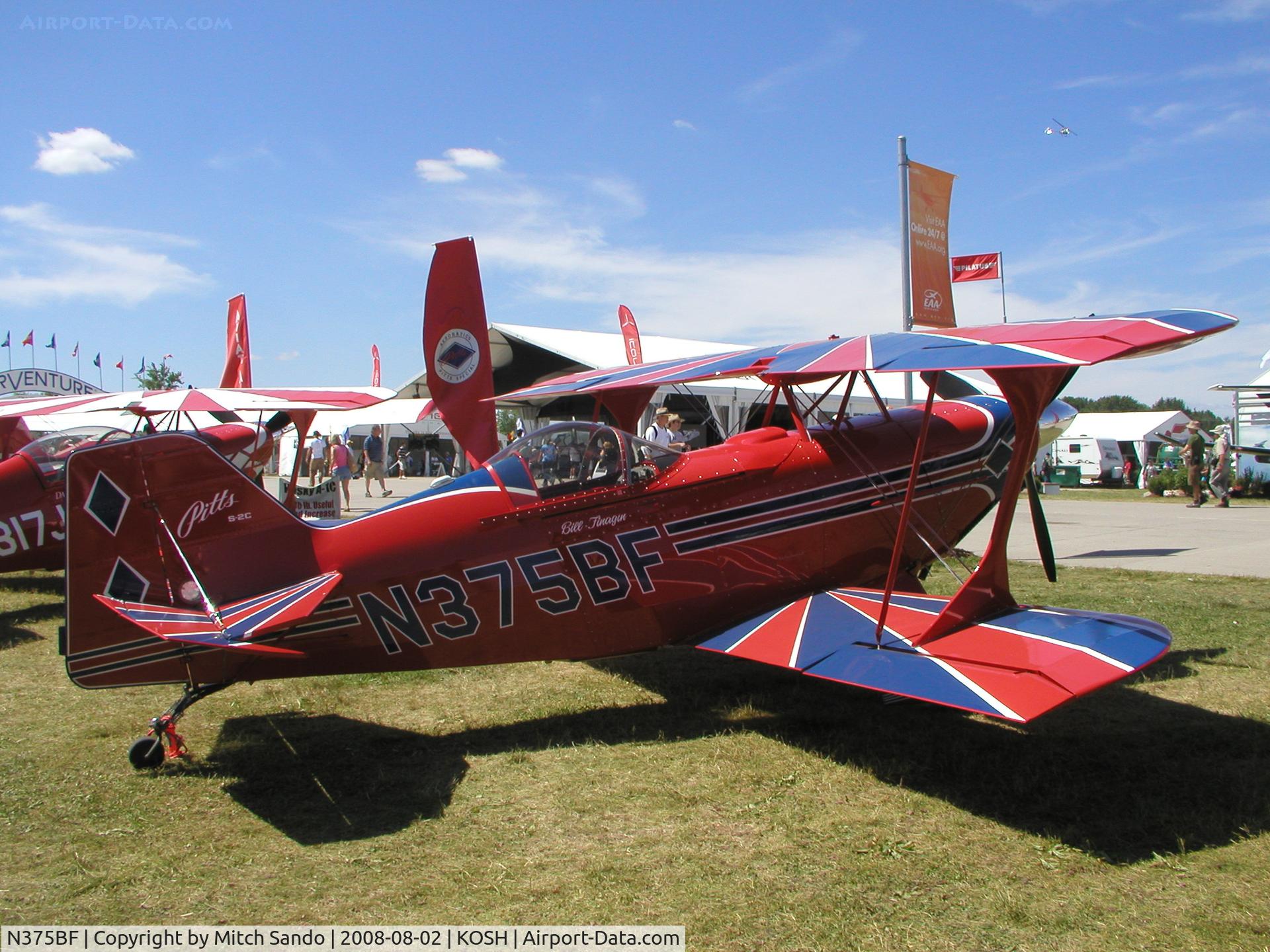 N375BF, 2005 Aviat Pitts S-2C Special C/N 6071, EAA AirVenture 2008.