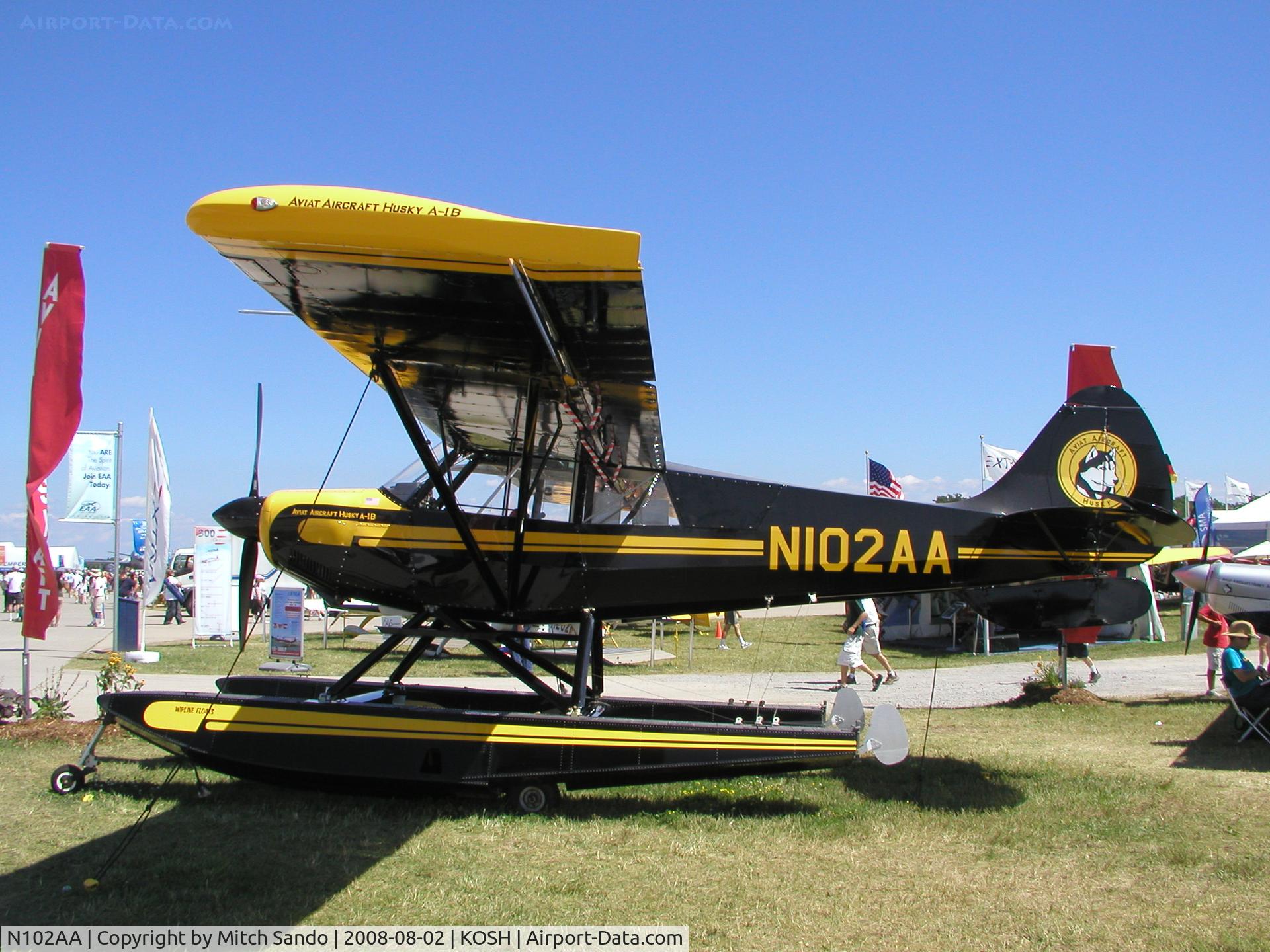 N102AA, 2007 Aviat A-1B Husky C/N 2393, EAA AirVenture 2008.