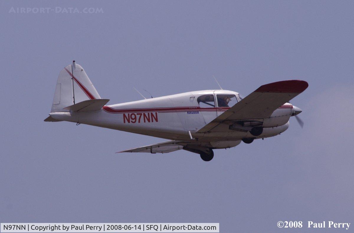 N97NN, 1956 Piper PA-23 C/N 23-435, Tucking in as she builds some speed