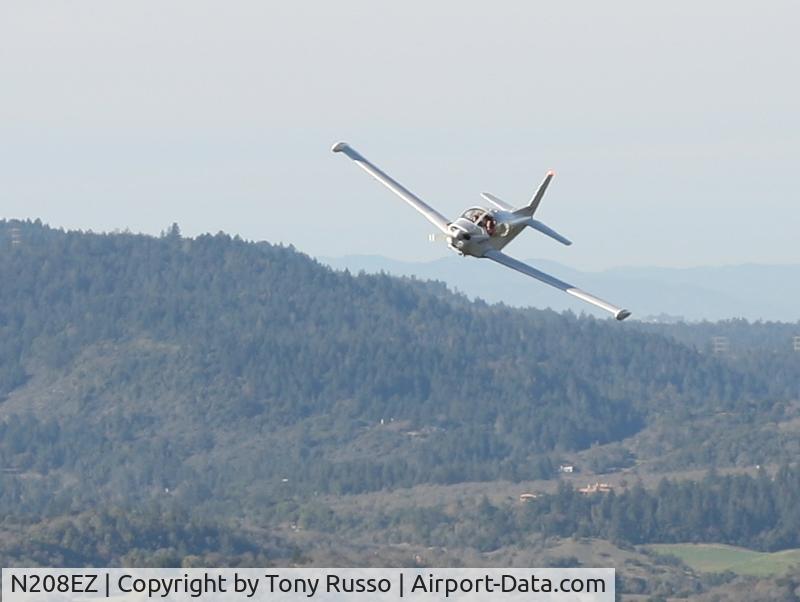 N208EZ, 1971 SIAI-Marchetti S-208 C/N 2-24, in flight over the wine country