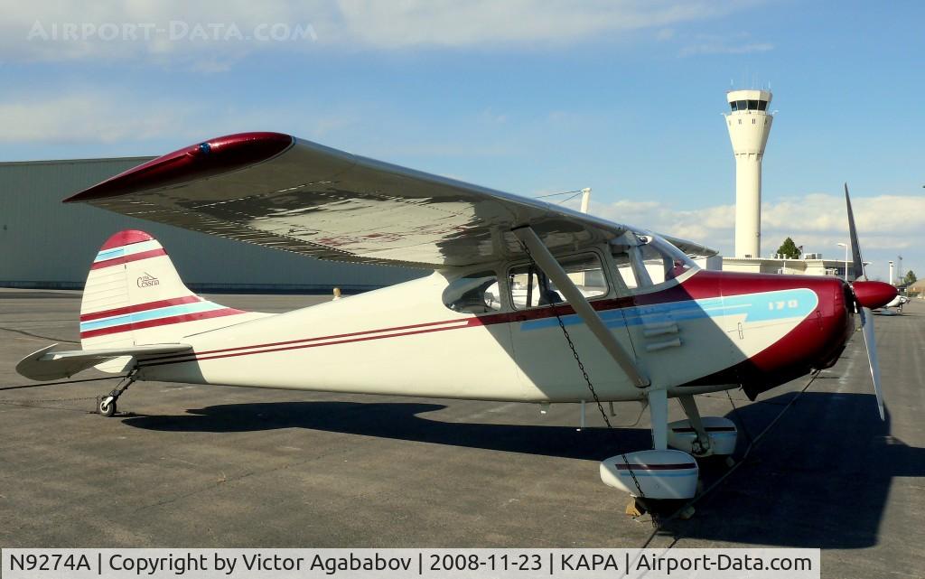 N9274A, 1949 Cessna 170A C/N 19035, At Centennial