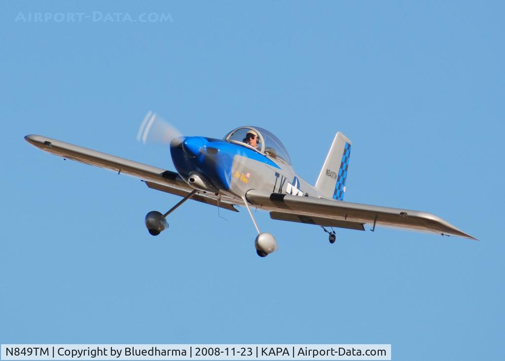 N849TM, Vans RV-8 C/N 82441, Miss Behaven on final approach to 17L.