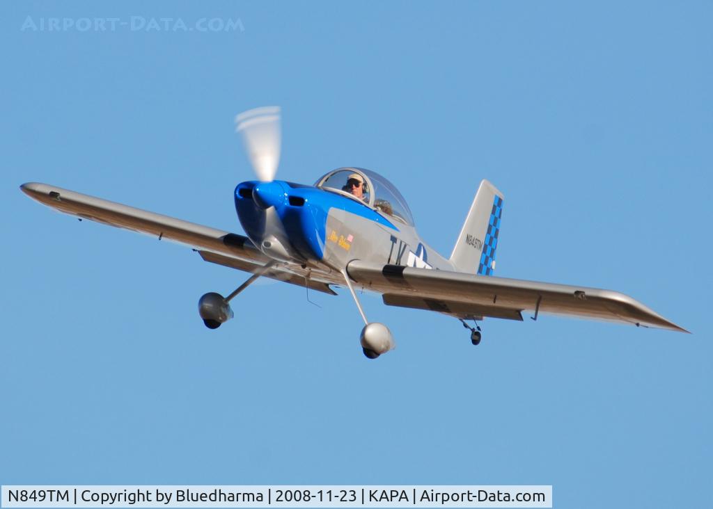 N849TM, Vans RV-8 C/N 82441, Miss Behaven on final approach to 17L.