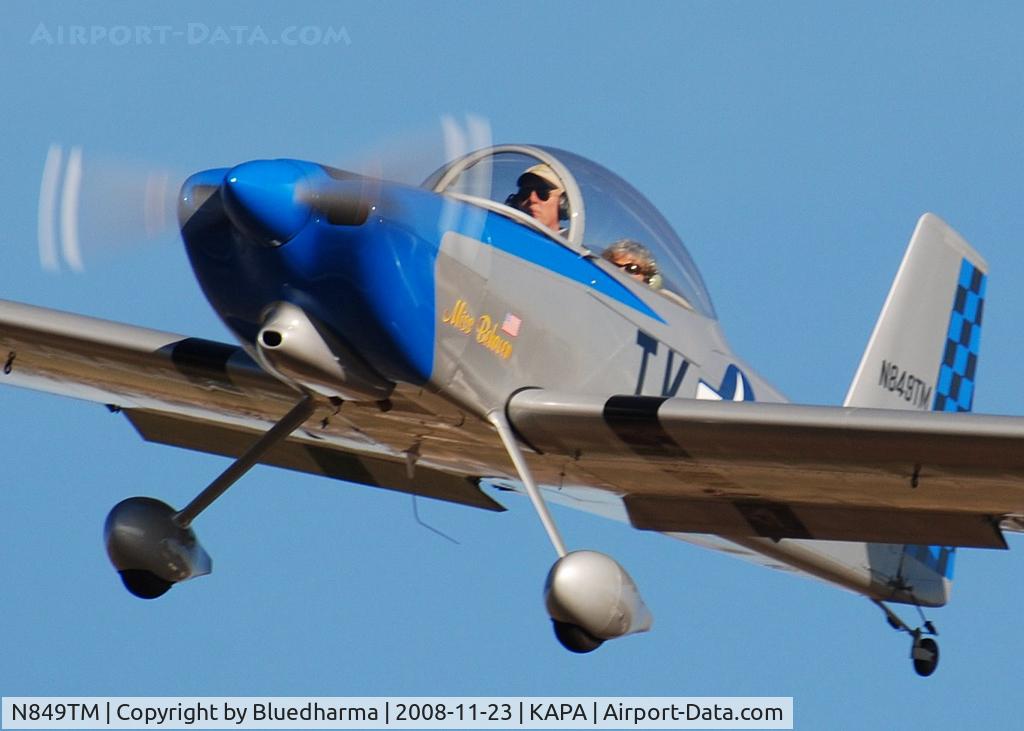 N849TM, Vans RV-8 C/N 82441, Miss Behaven on final approach to 17L.