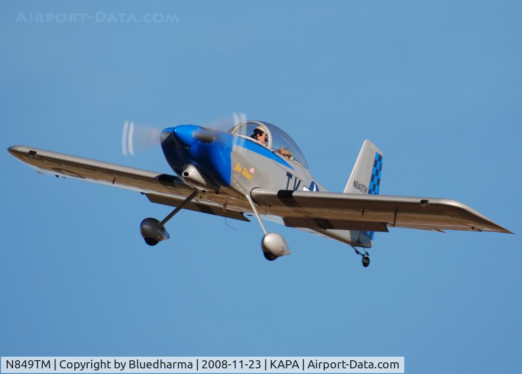 N849TM, Vans RV-8 C/N 82441, Miss Behaven on final approach to 17L.