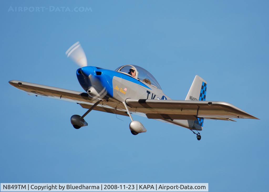 N849TM, Vans RV-8 C/N 82441, Miss Behaven on final approach to 17L.