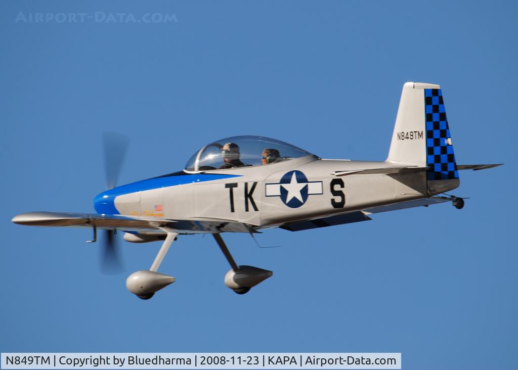 N849TM, Vans RV-8 C/N 82441, Miss Behaven on final approach to 17L.