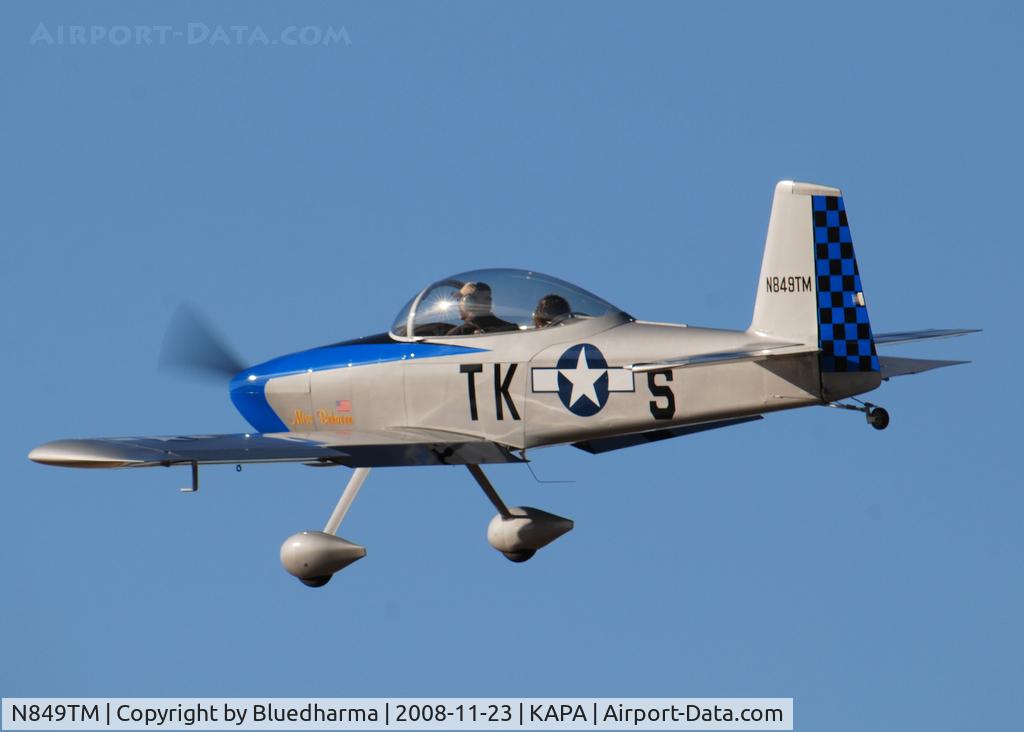 N849TM, Vans RV-8 C/N 82441, Miss Behaven on final approach to 17L.