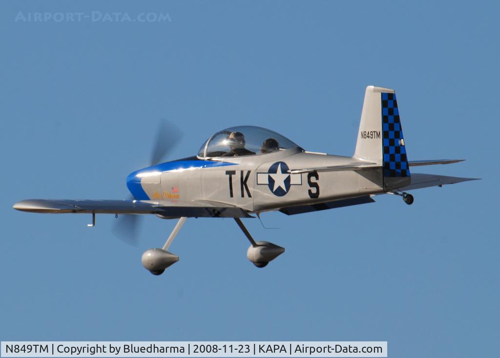 N849TM, Vans RV-8 C/N 82441, Miss Behaven on final approach to 17L.