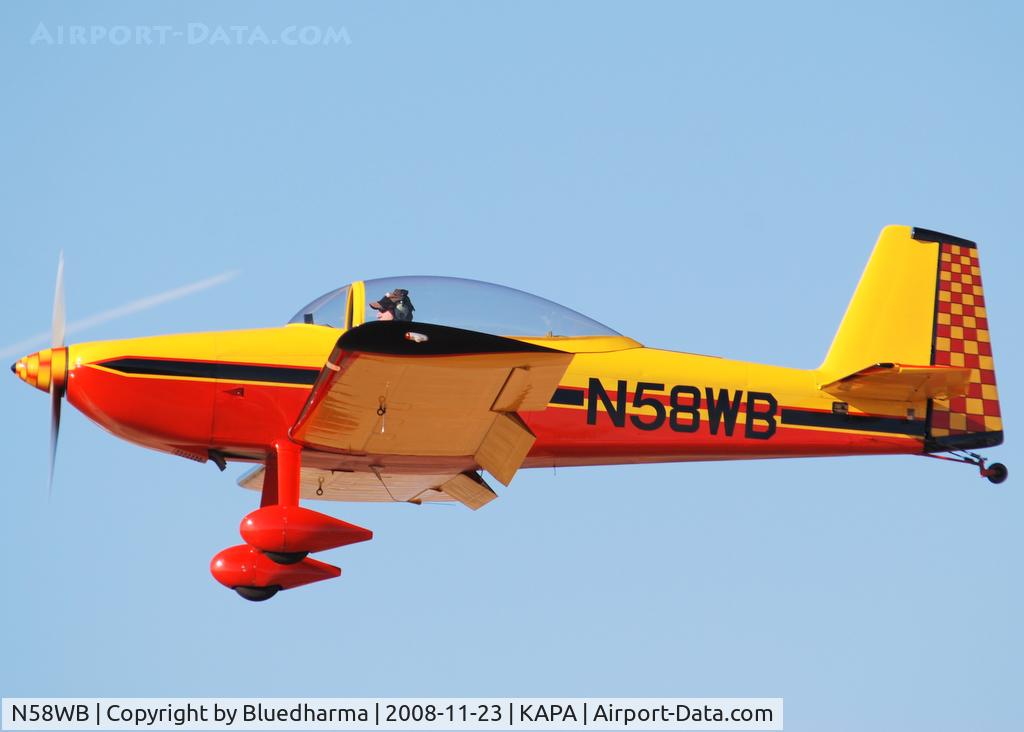 N58WB, 1999 Vans RV-8 C/N 80390, On final approach to 17L.