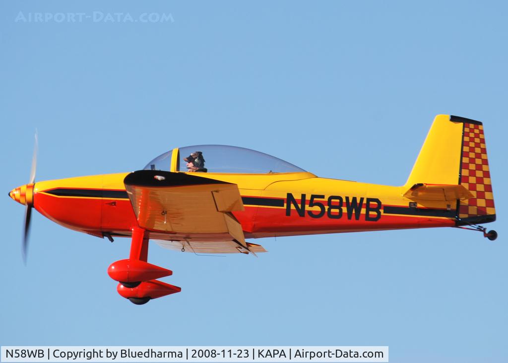 N58WB, 1999 Vans RV-8 C/N 80390, On final approach to 17L.