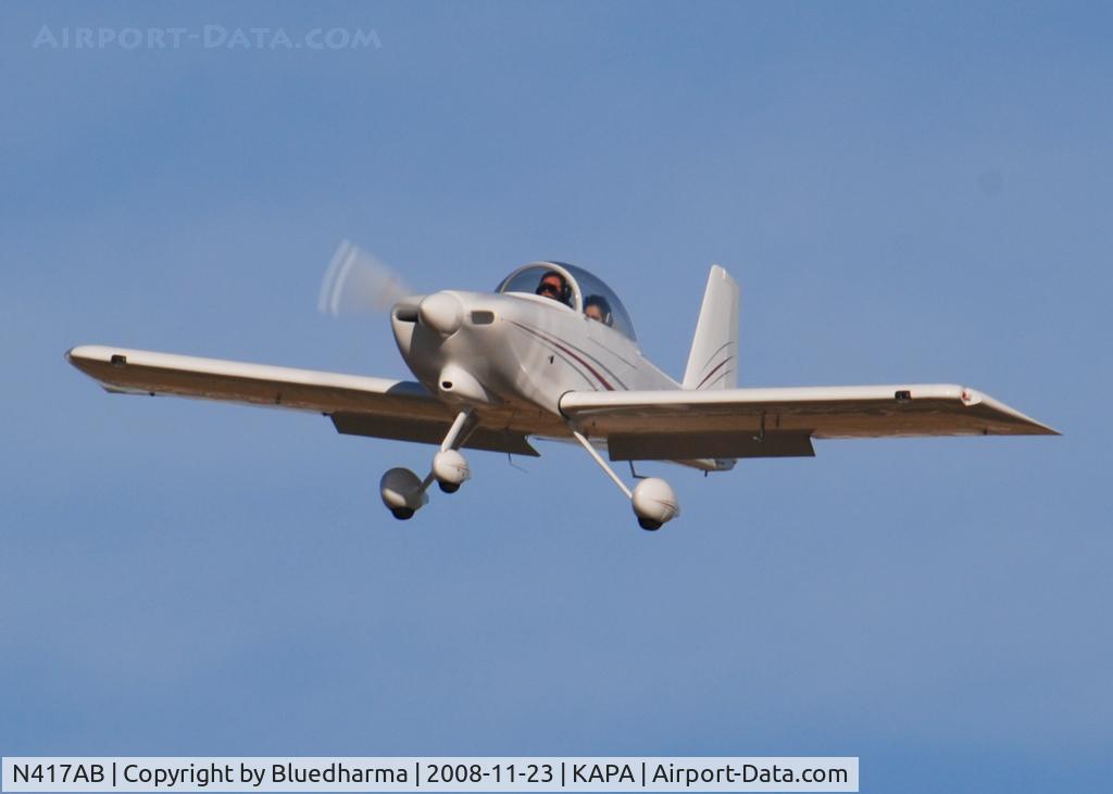 N417AB, 2005 Vans RV-8A C/N 82-177, On final approach to 17L.