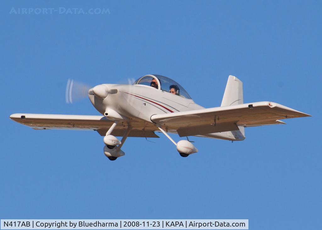 N417AB, 2005 Vans RV-8A C/N 82-177, On final approach to 17L.