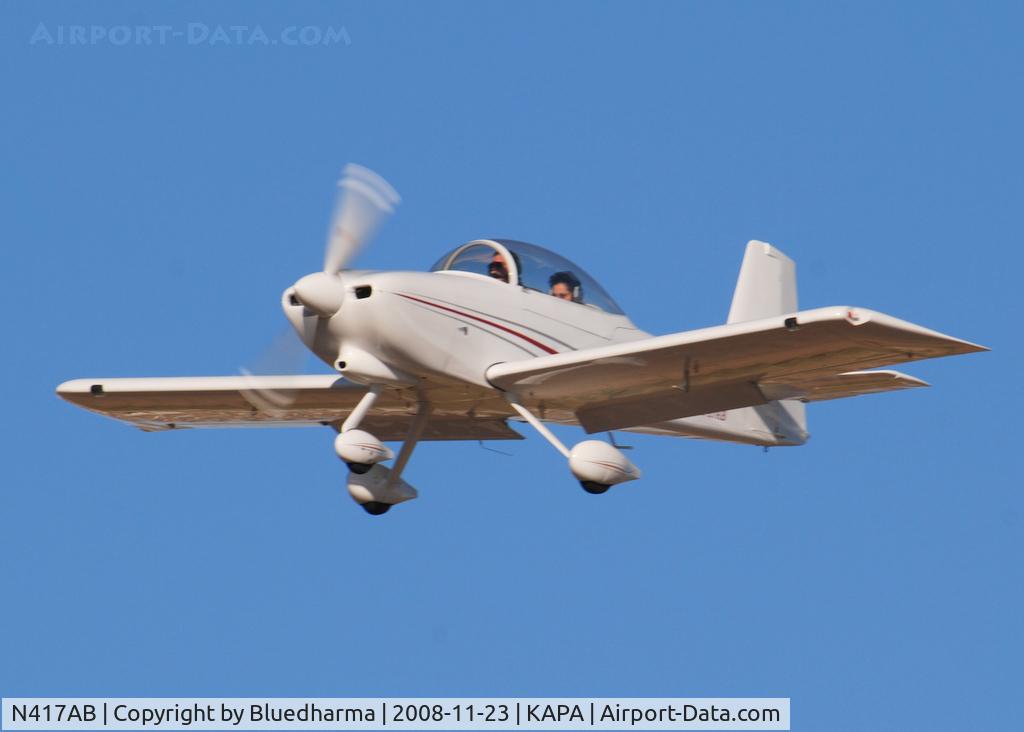 N417AB, 2005 Vans RV-8A C/N 82-177, On final approach to 17L.