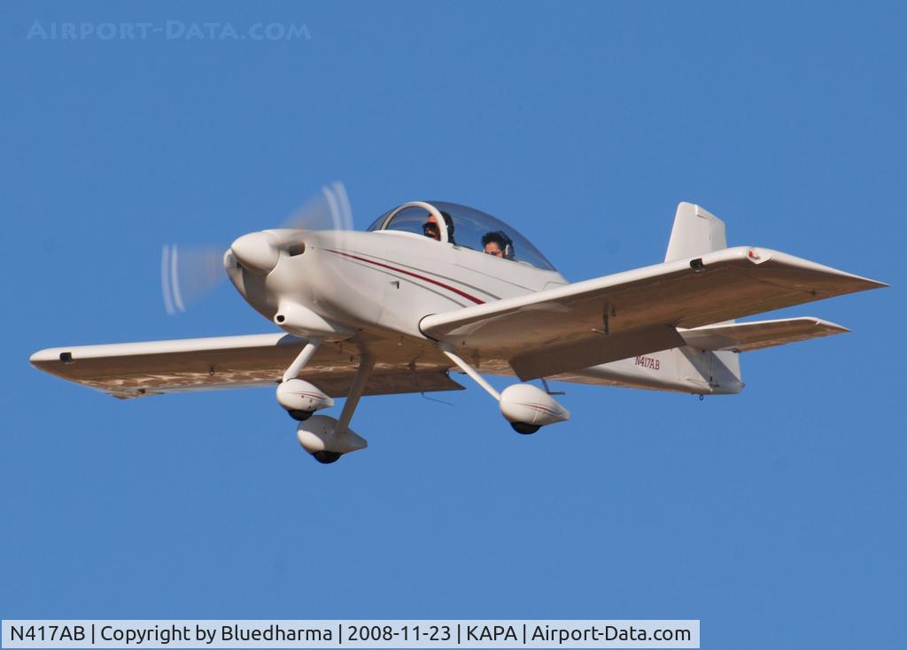 N417AB, 2005 Vans RV-8A C/N 82-177, On final approach to 17L.