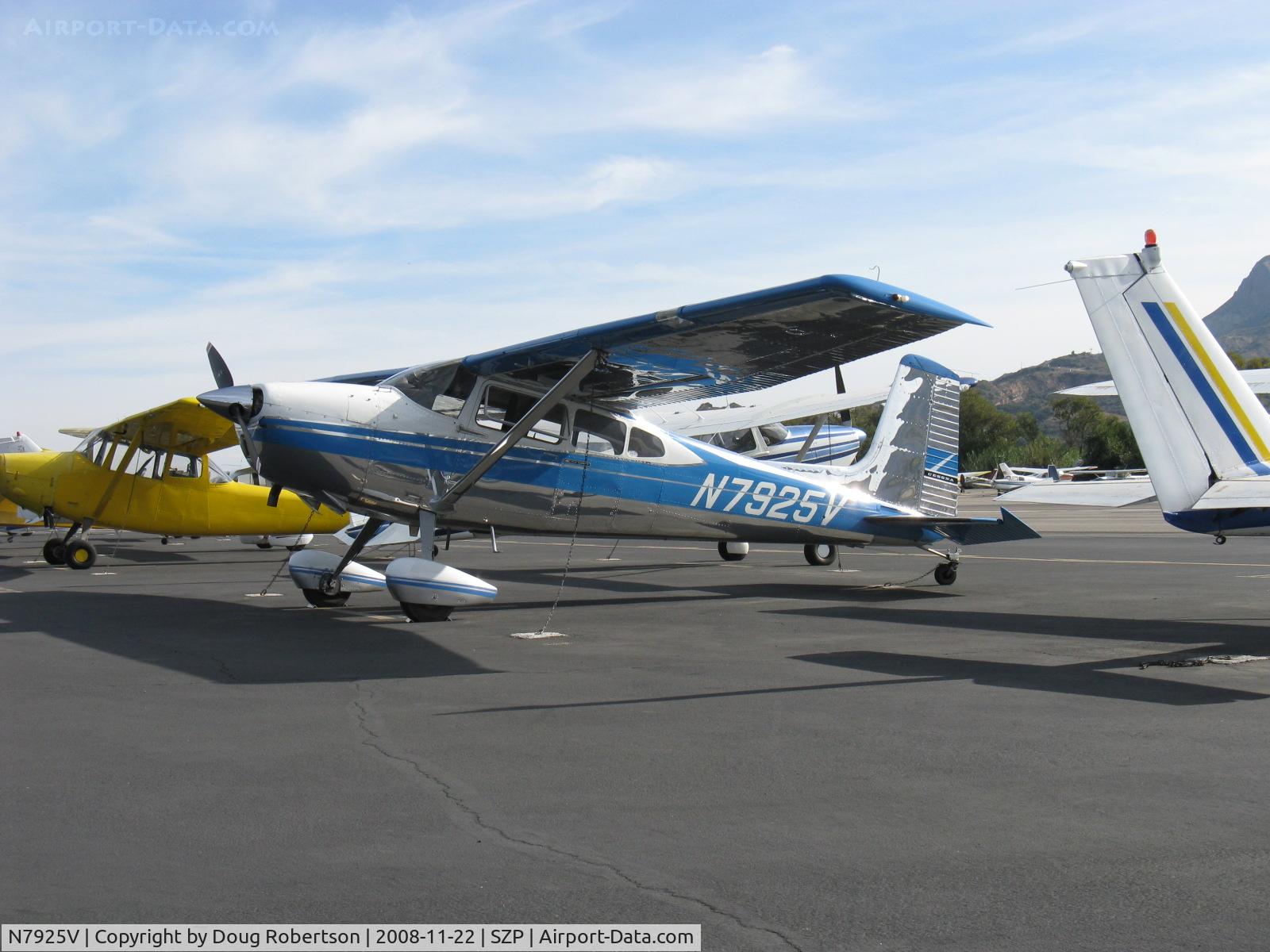 N7925V, 1966 Cessna 180H Skywagon C/N 18051825, 1966 Cessna 180H, Continental O-470 230 Hp, highly mirror polished