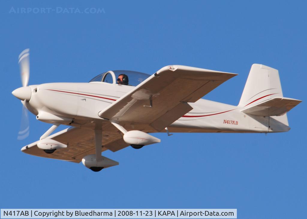 N417AB, 2005 Vans RV-8A C/N 82-177, On final approach to 17L.