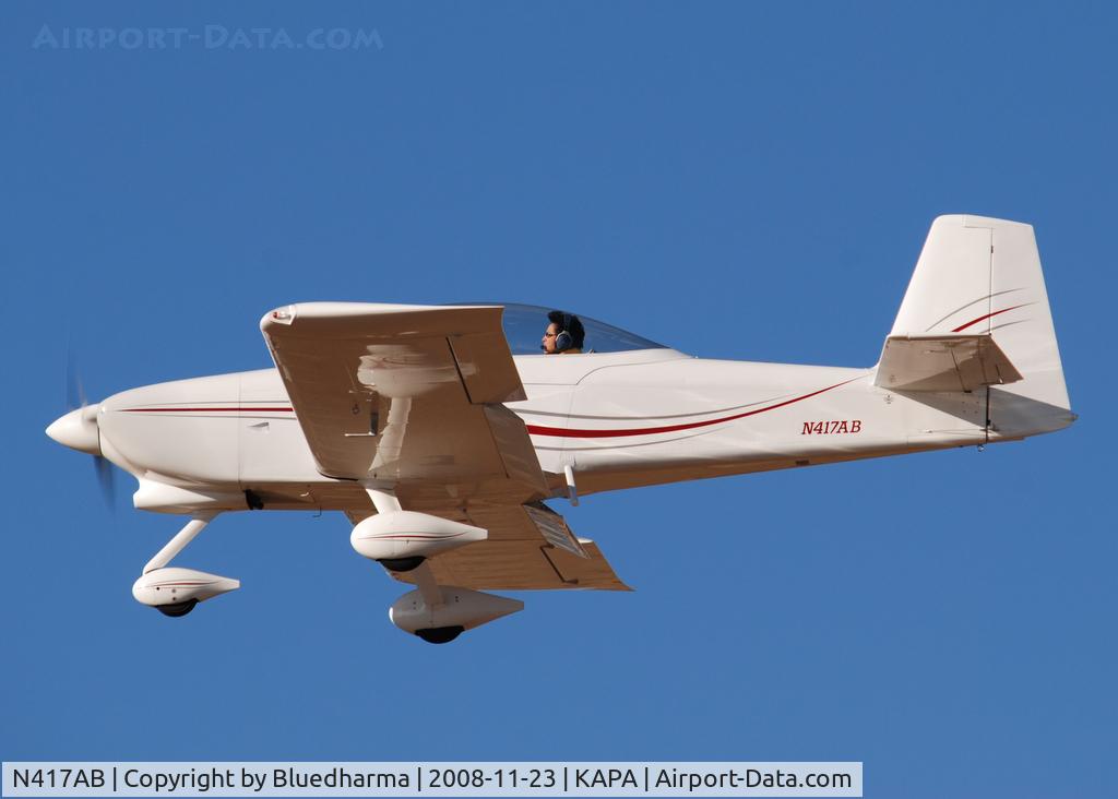 N417AB, 2005 Vans RV-8A C/N 82-177, On final approach to 17L.