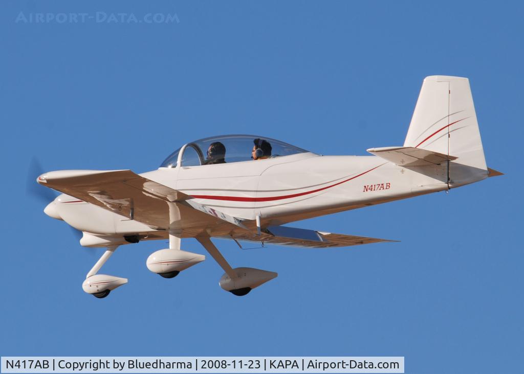 N417AB, 2005 Vans RV-8A C/N 82-177, On final approach to 17L.