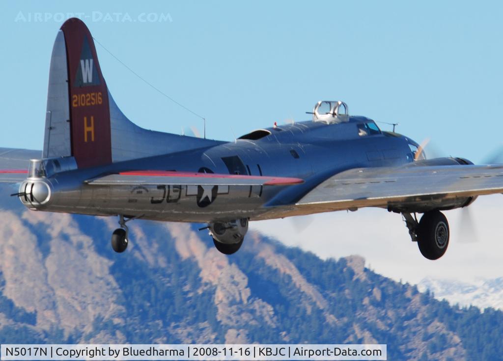 N5017N, 1944 Lockheed/Vega (Boeing) B-17G-105-VE Flying Fortress C/N 8649, Aluminum Overcast Takeoff heading West towards the Rockies.