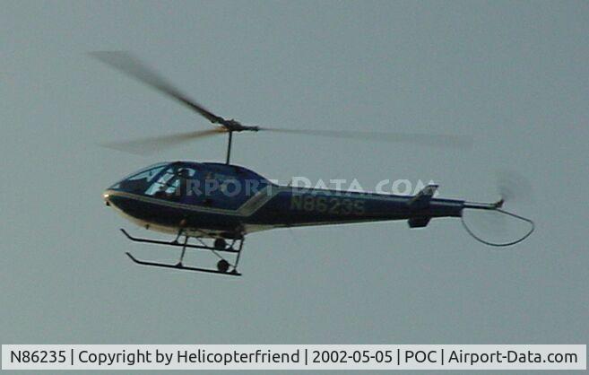 N86235, 1985 Enstrom 280FX Shark C/N 2002, Flown by Pomona PD at time of picture, taking off from PPD open house enroute Brackett