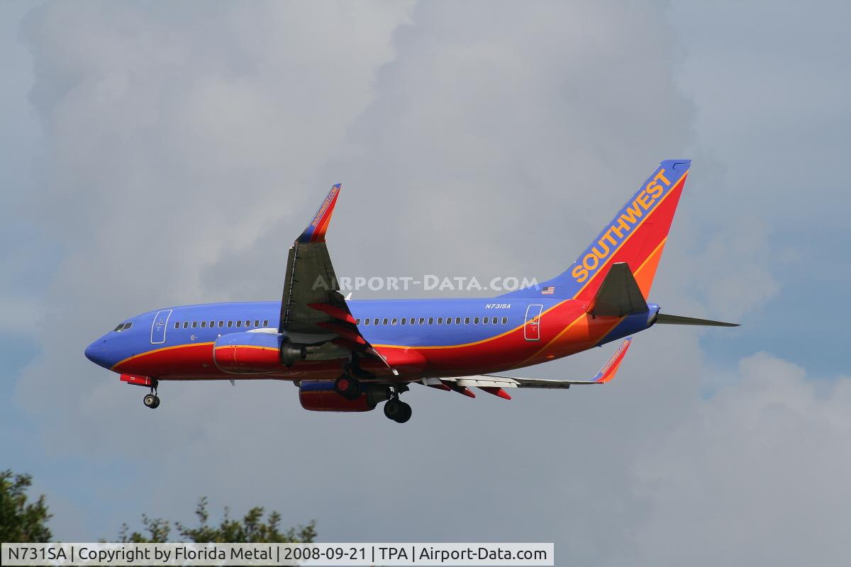N731SA, 1999 Boeing 737-7H4 C/N 27863, Southwest 737-700