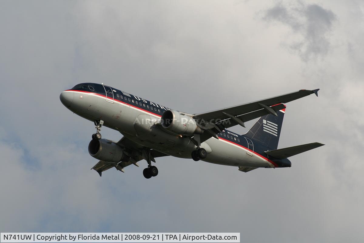 N741UW, 2000 Airbus A319-112 C/N 1269, US Airways A319