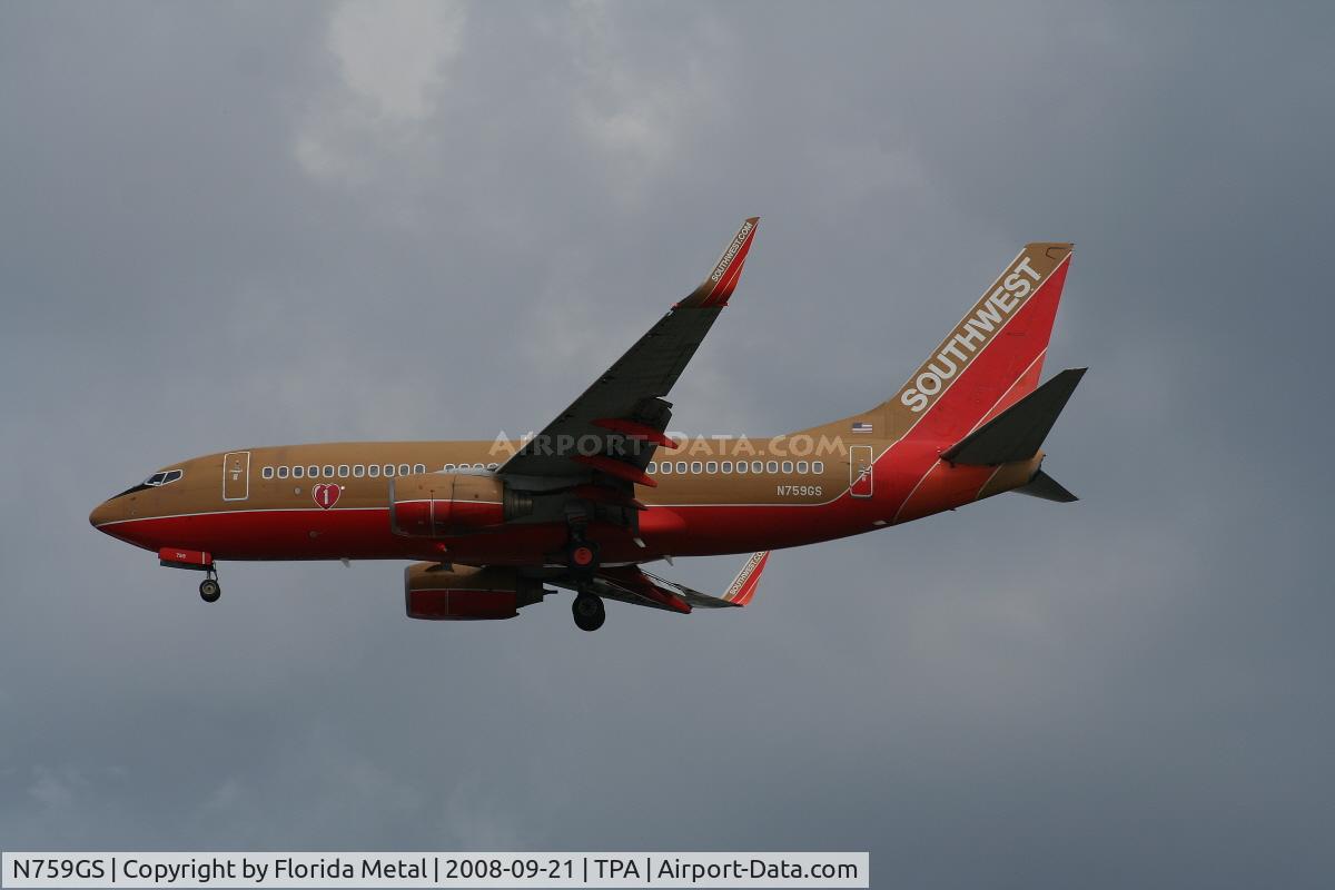 N759GS, 1999 Boeing 737-7H4 C/N 30544, Southwest 737-700