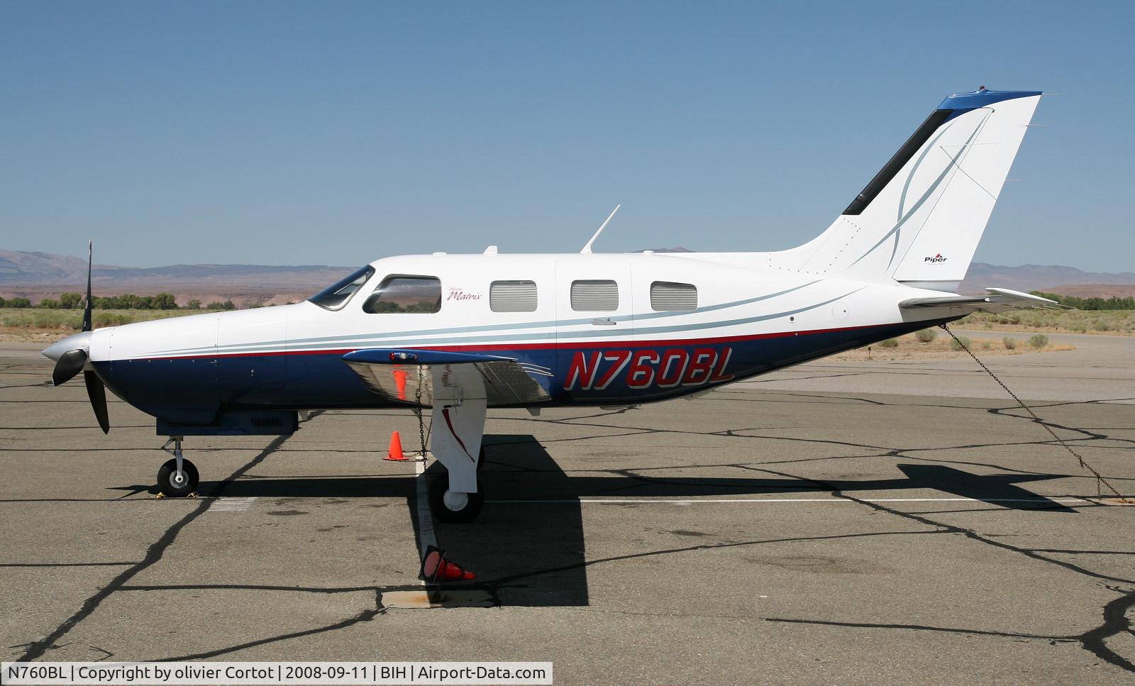 N760BL, 2008 Piper PA-46R-350T Malibu Matrix C/N 4692012, taken at Bishop airport