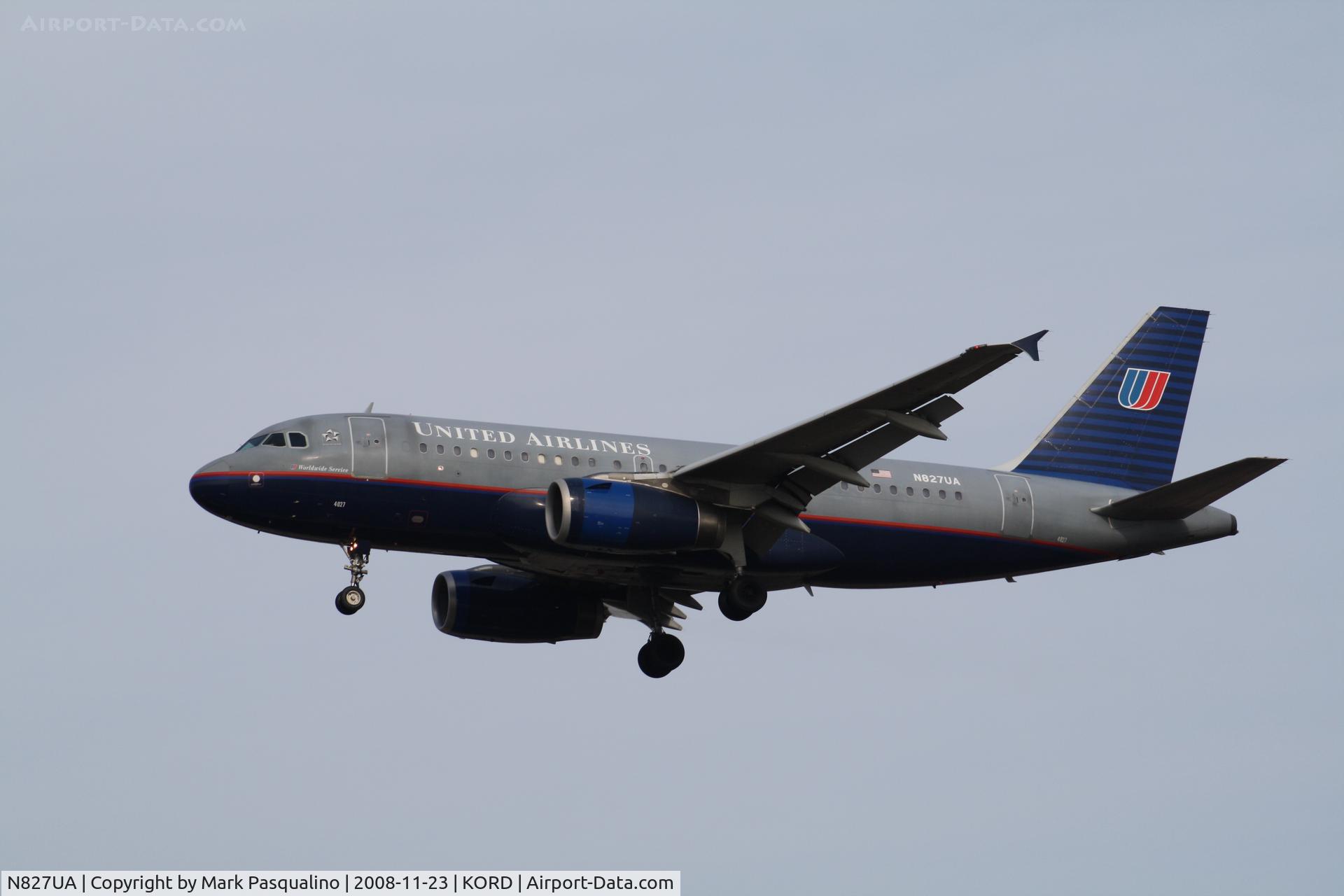 N827UA, 1999 Airbus A319-131 C/N 1022, Airbus A319