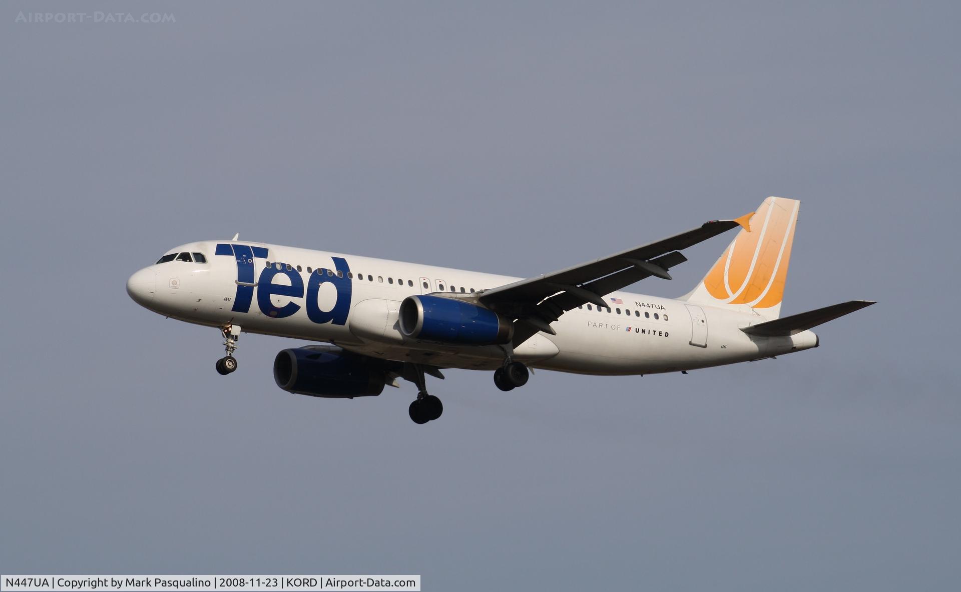 N447UA, 1998 Airbus A320-232 C/N 836, Airbus A320