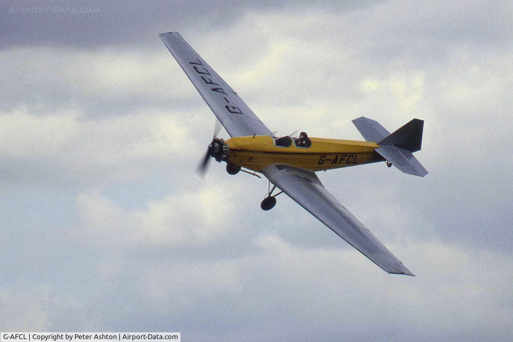 G-AFCL, 1937 British Aircraft Manufacturing Company Ltd BA Swallow 2 C/N 462, Old Warden, Bedfordshire, England. August 1993