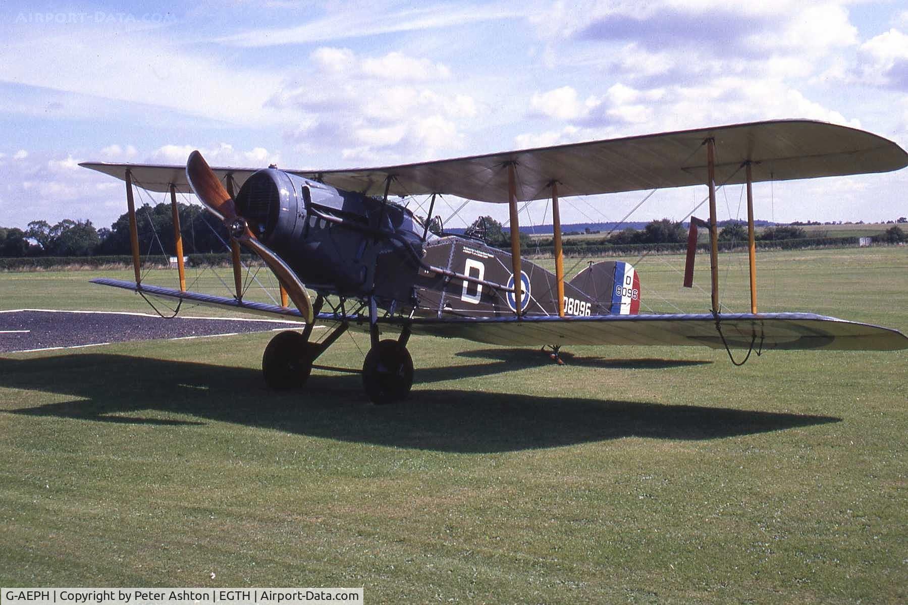 G-AEPH, 1918 Bristol F.2B Fighter C/N 7575, Old Warden, Bedfordshire, England. August 1993