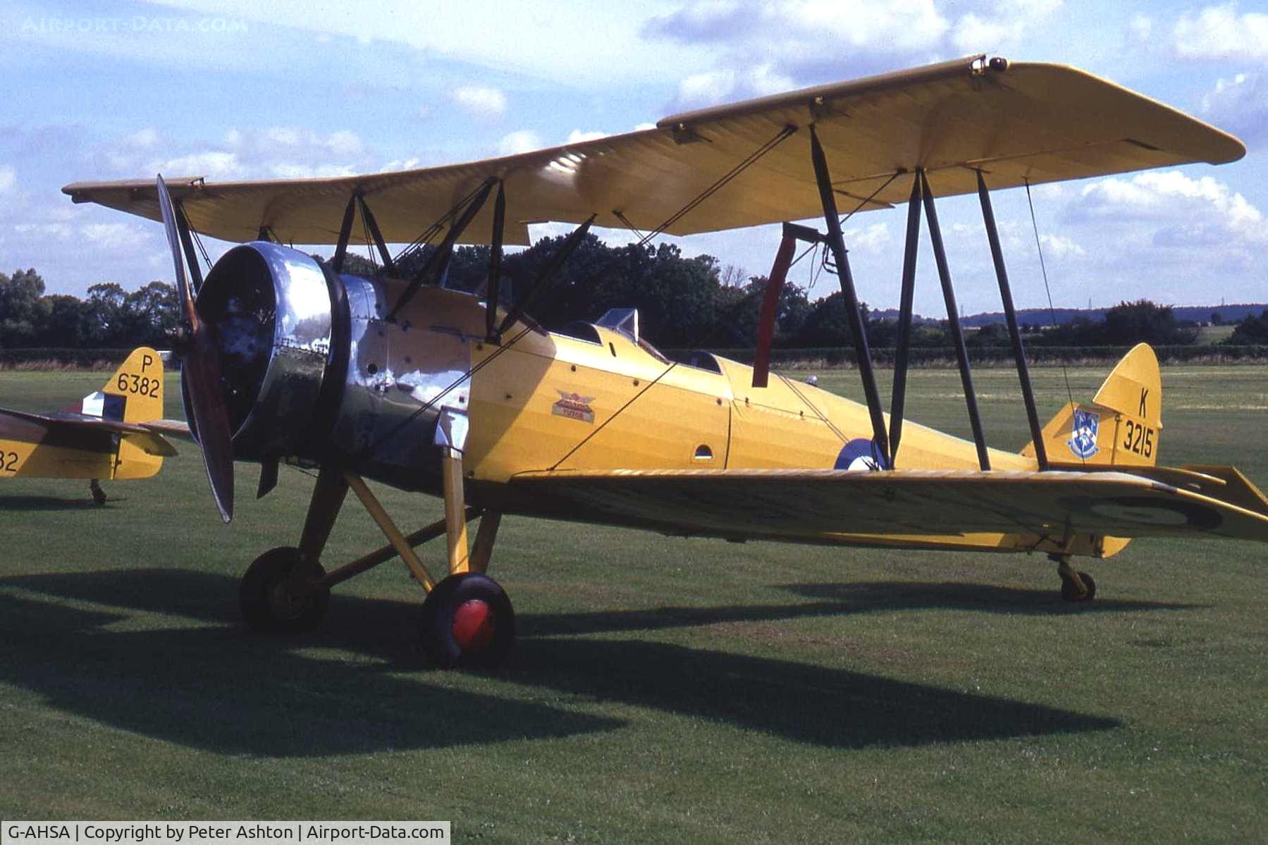 G-AHSA, 1933 Avro 621 Tutor C/N K3215, Old Warden, Bedfordshire, England. August 1993
