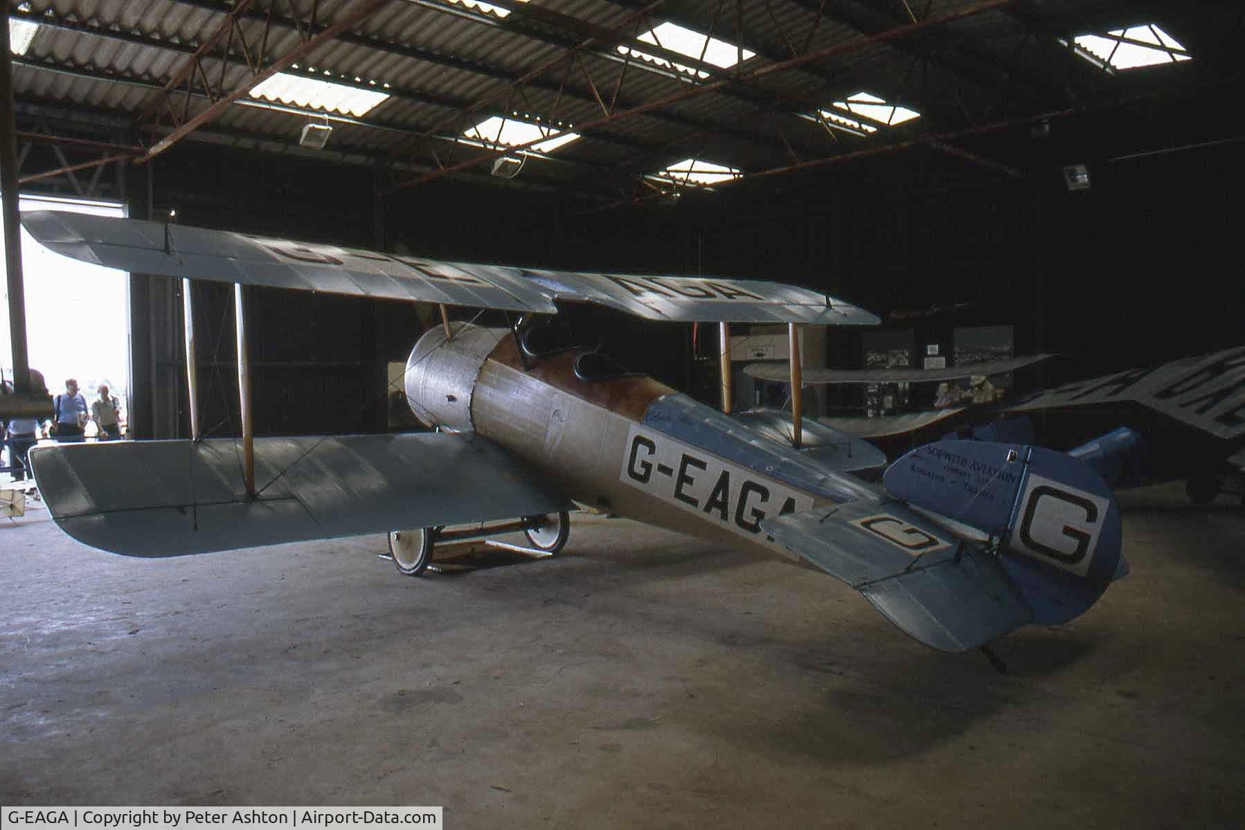 G-EAGA, 1990 Sopwith Dove Replica C/N 3004/1, Old Warden, Bedfordshire, England. August 1993
