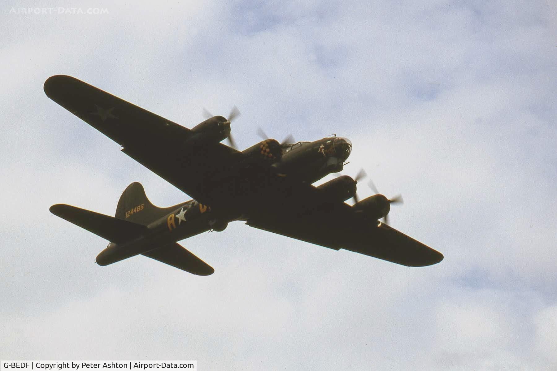 G-BEDF, 1944 Boeing B-17G Flying Fortress C/N 8693, Old Warden, Bedfordshire, England. August 1993