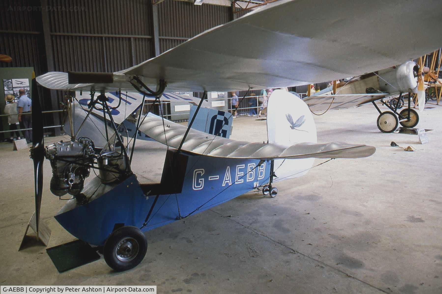 G-AEBB, Mignet HM.14 Pou-du-Ciel C/N KWO.1, Old Warden, Bedfordshire, England. August 1993